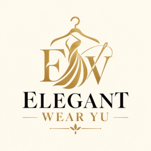 Elegant Gold E&W Fashion Emblem