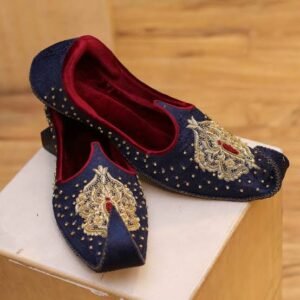 ElegantWear Handcrafted Embellished Khussa Shoes