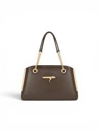 ElegantWear Luxurious Gold Accent Shoulder Handbag